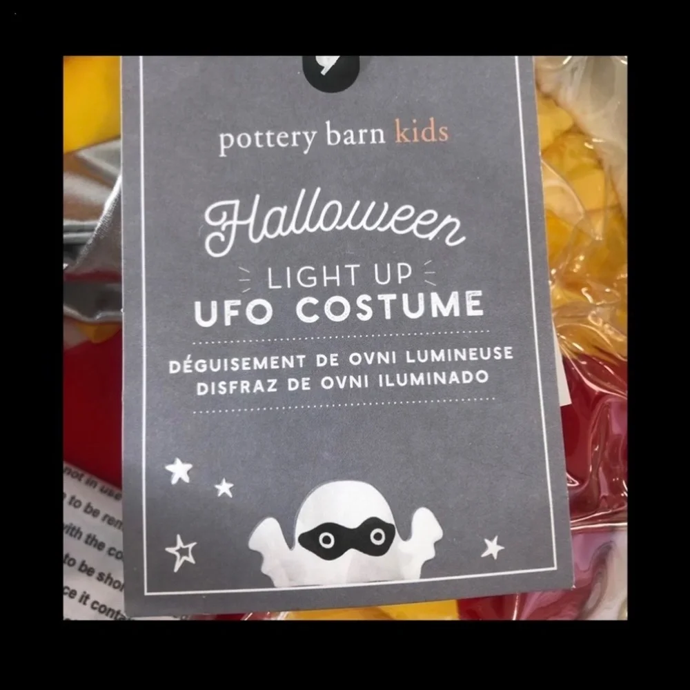 UFO Kids Costume Light Up- missing cover for batteries.